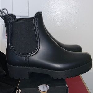 Black Rain Boots
